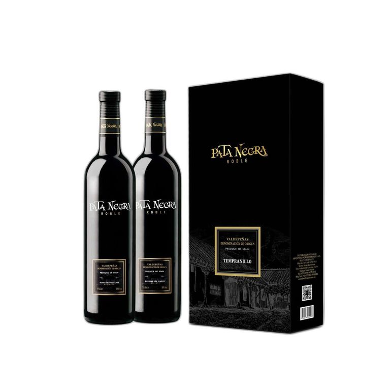 Vino Pata Negra Roble Pack 2 Botellas 750 mL