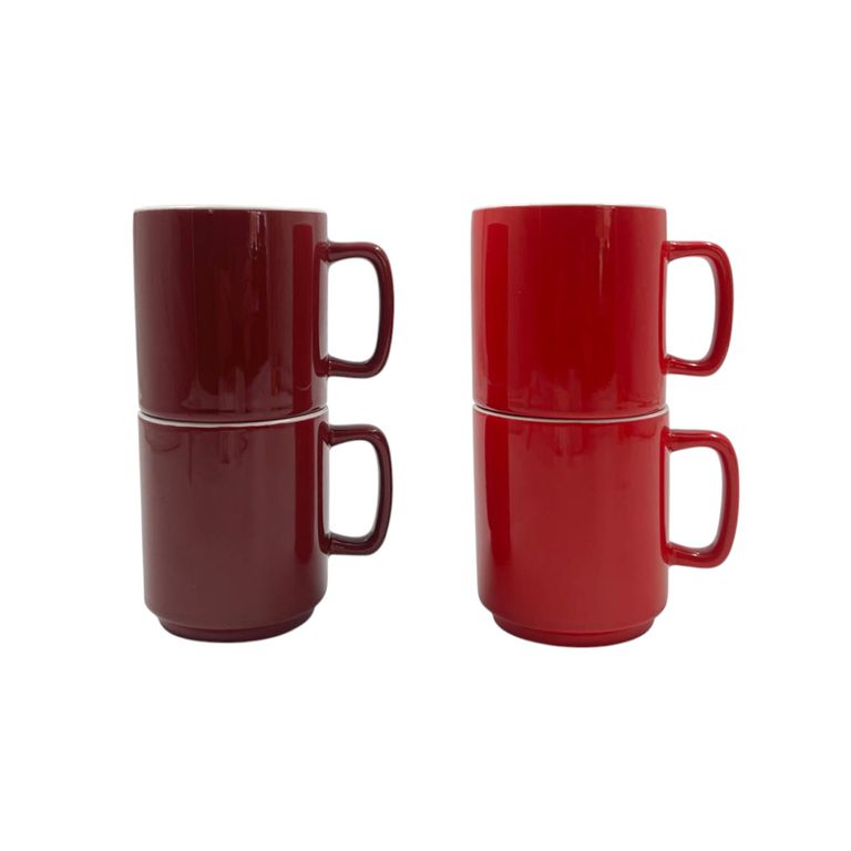 Set x4 Mugs Apilables