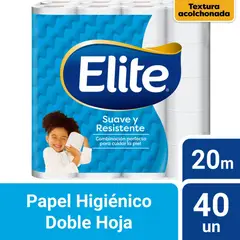 ELITE - Papel Higiénico Elite Suave y Resistente Empaque 40 Und