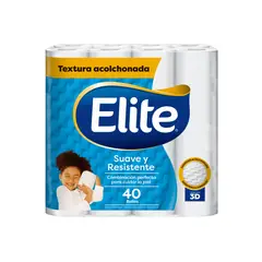 ELITE - Papel Higiénico Élite Suave y Resistente Empaque 40 Und