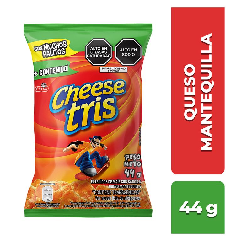 Snack de Maíz Cheese Tris Queso Bolsa 44 g
