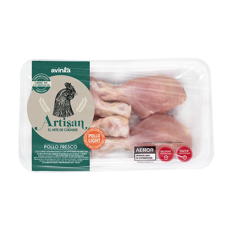 Pierna De Pollo Light Artisan x Kg. Libre de Antibióticos.