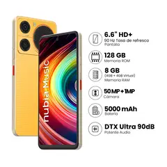 ZTE - Smartphone Zte Nubia Music 4+128Gb Naranja