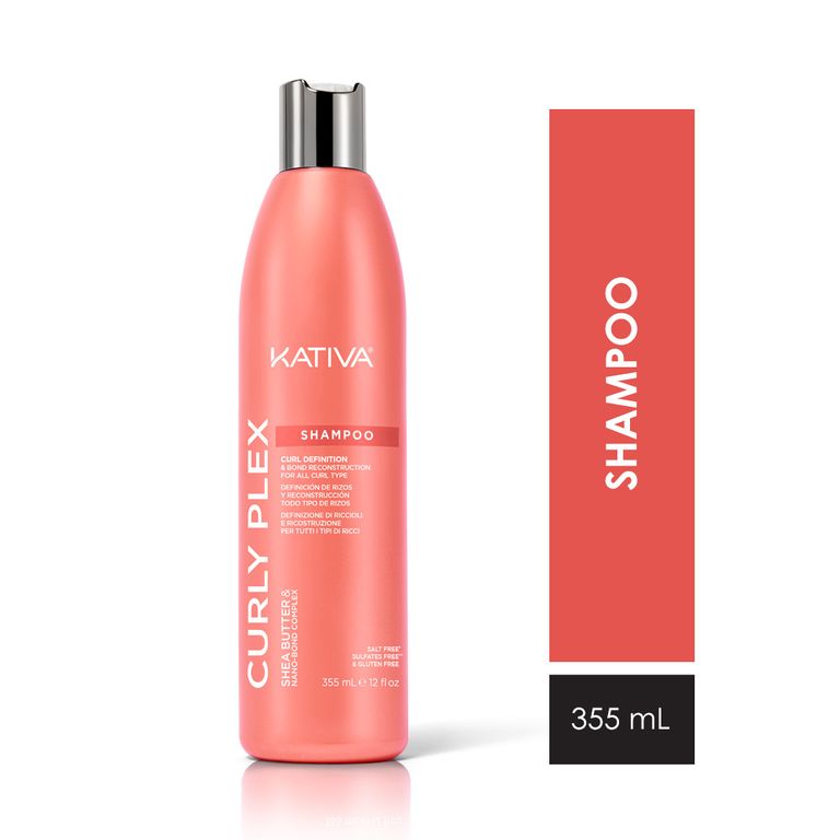 Shampoo Kativa Curly Plex Envase 355 mL