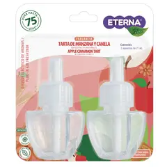 ETERNA - Repuesto Ambientador Eléctrico Manzana Canela Empaque 2 Und