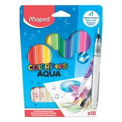 undefined - ROTULADOR AQUA COLORPEPS X10 Y PINCEL
