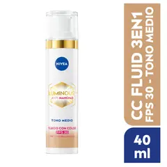 NIVEA - Fluido Con Color Tono Medio Anti Manchas FPS30 Envase 40 mL