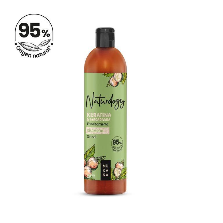 Shampoo Murana Naturology Keratina y Macadamia Botella 400 mL