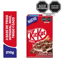 NESTLE - Cereal Kit Kat Trigo Integral Cacao Caja x 210 g