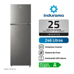 INDURAMA - Refrigeradora Top Mount 246 L No Frost RI-389I Croma