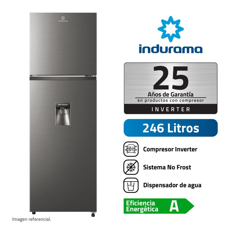 Refrigeradora Top Mount 246 L No Frost con Dispensador RI-389DI Croma