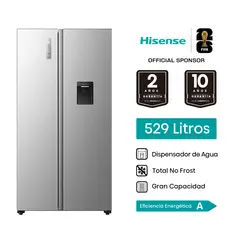 HISENSE - Refrigeradora Side By Side 558L Gris