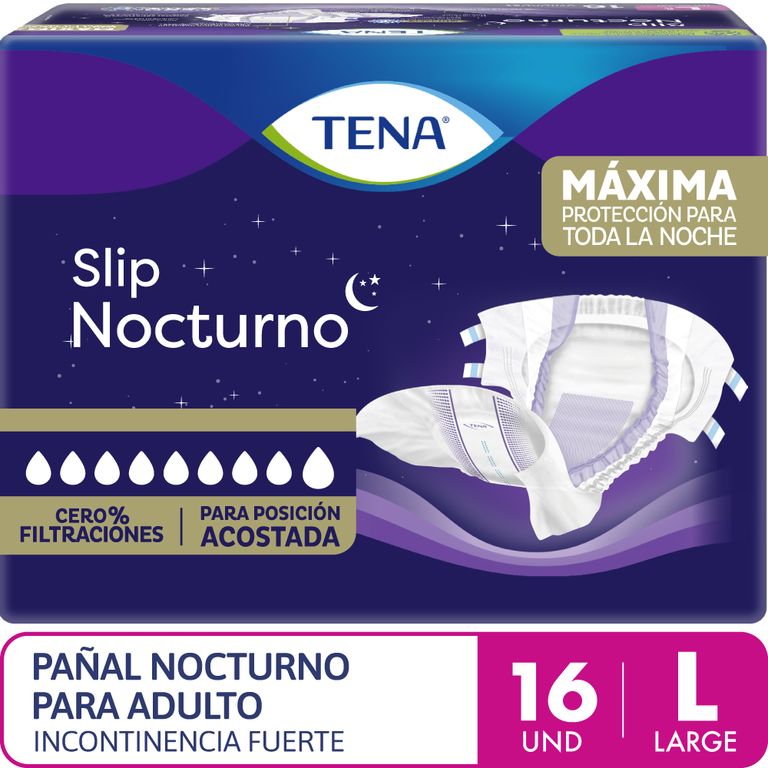 Pañal para Adulto Tena Slip Nocturno Talla L Empaque 16 Und