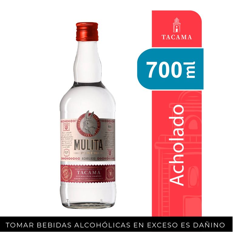 Pisco Acholado Tacama Mulita Botella 700 mL