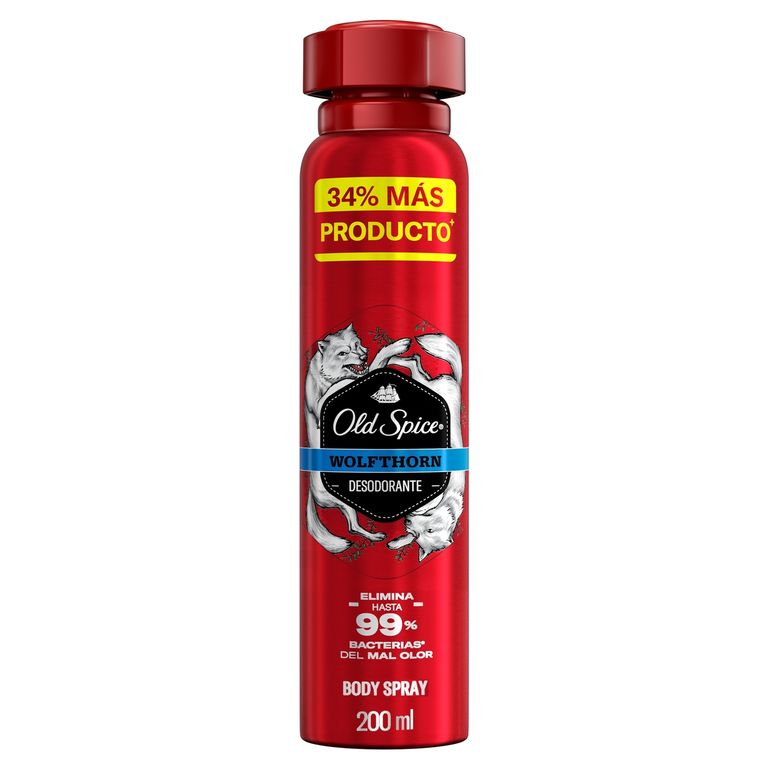 Desodorante en Spray Old Spice Wolfthorn Envase 200 mL