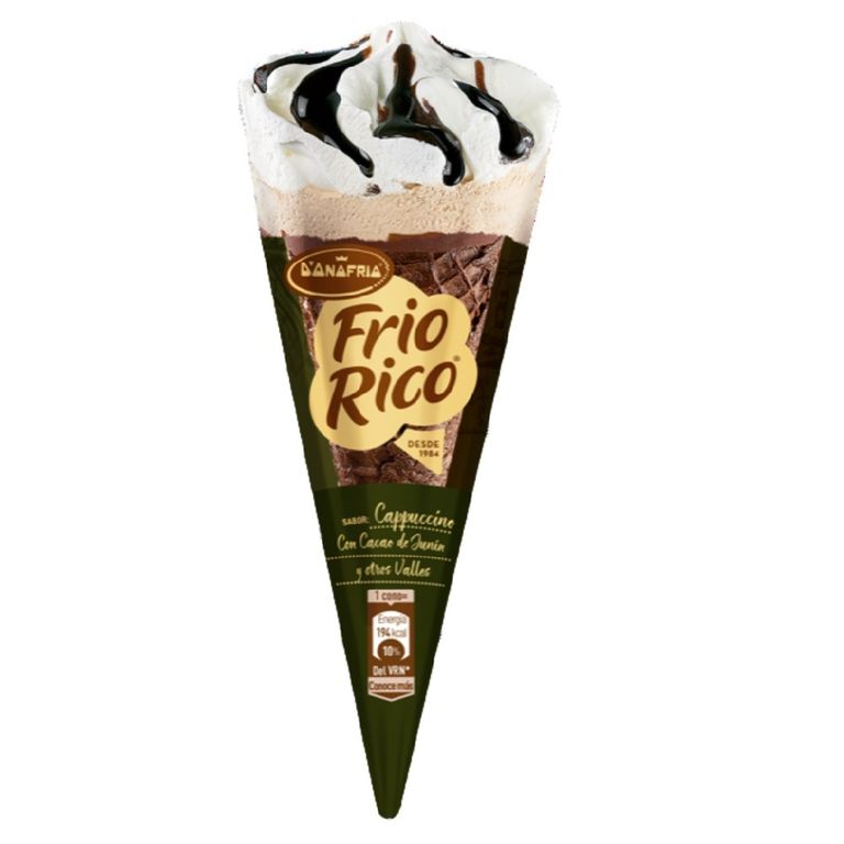 Helado Donofrio Frio Rico Cappuccino con Cacao