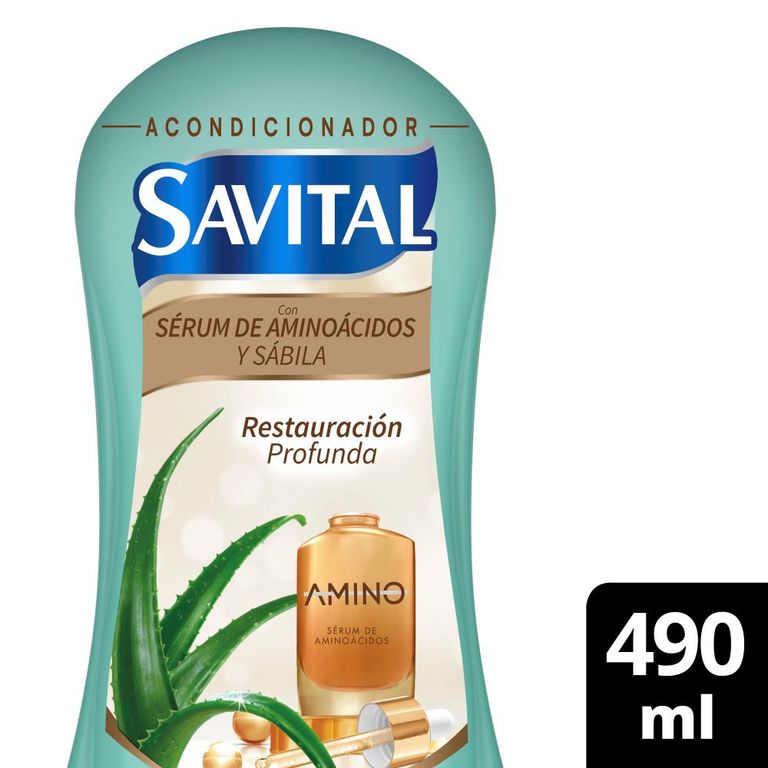 Acondicionador Savital Aminoácidos Botella 490 mL