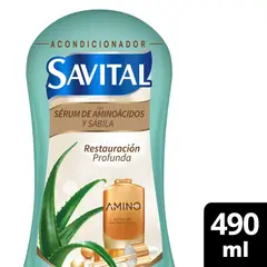 SAVITAL - Acondicionador Savital Aminoácidos Botella 490 mL
