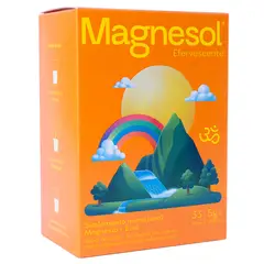 MAGNESOL - Suplemento Magnesol Naranja Efervescente Caja 33 Sobres