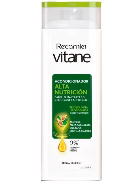 Acondicionador Vitane Alta Nutrición Envase 400 mL