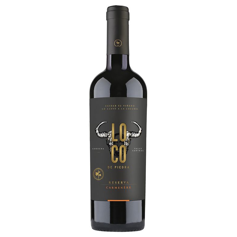 Vino Loco de Piedra Carmenere Reserva Botella 750 mL