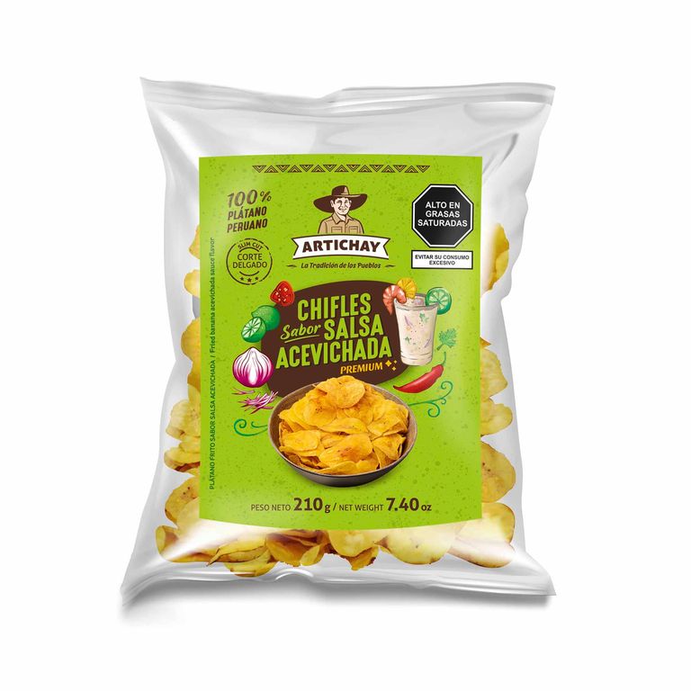 Plátano Frito Artichay Sabor Salsa Acevichada Empaque 210 g