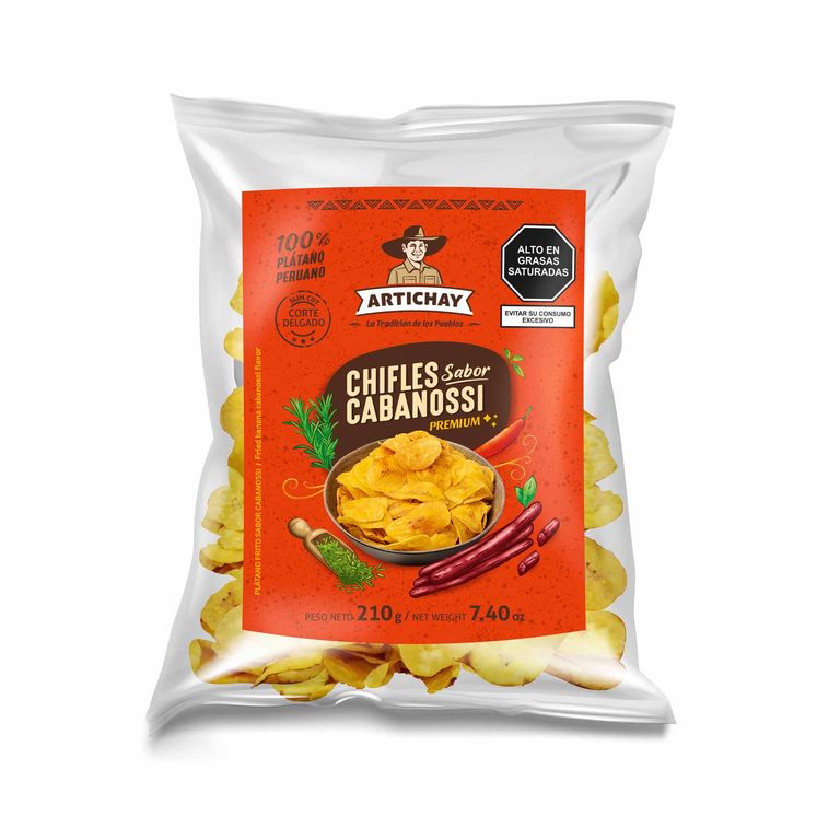 Plátano Frito Artichay Sabor Cabanossi Empaque 210 g