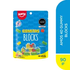 AMOS - Gomitas 4D Amos Bloques Empaque 90 g