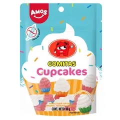 AMOS - Gomitas 4D Cupcakes 90 g