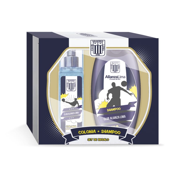 Set Alianza Lima Kids Colonia y Shampoo Envases 75 mL y 300 mL