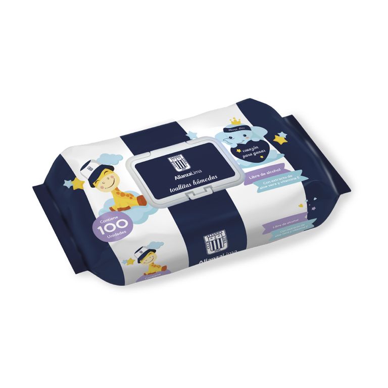 Toallitas Húmedas Alianza Lima Empaque 100 Und