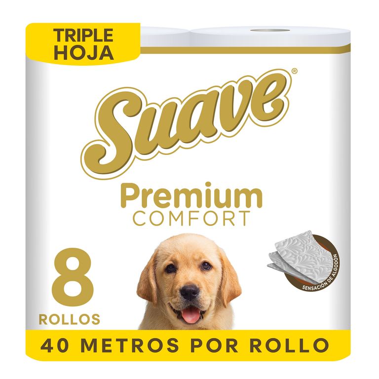 Papel Higiénico Suave Premium Comfort Empaque 8 Und