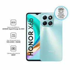 Honor - Smartphone Honor X6B 6Gb+256Gb Ocean Cyan