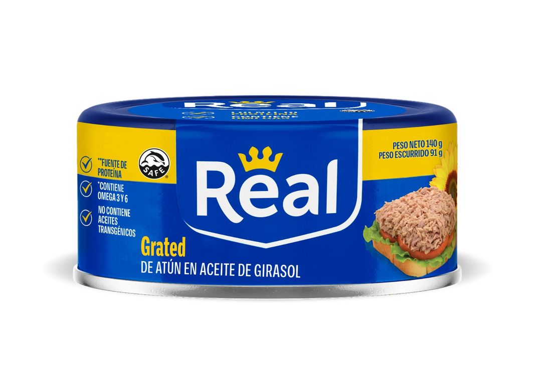 Grated Atún Real Aceite Girasol Lata 140 g
