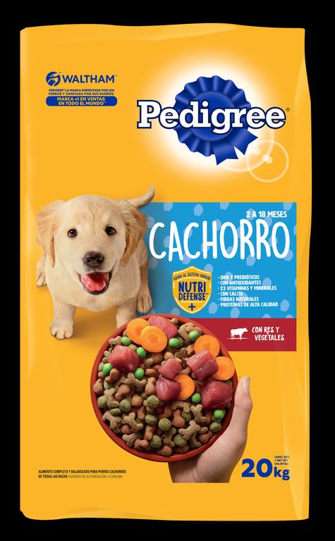 Alimento Seco Cachorros Pedigree Bolsa 20 Kg