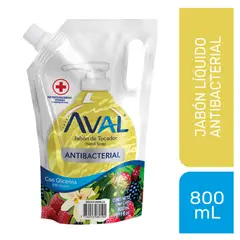 AVAL - Jabón Líquido Aval Antibacterial Mágica Vainilla Envase 800 mL