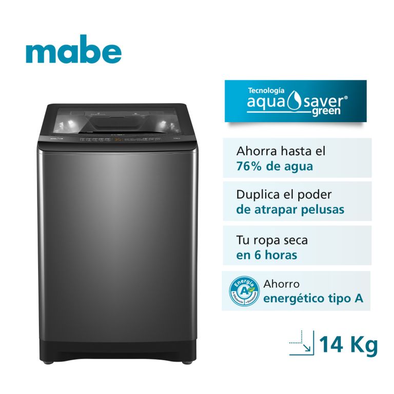 Lavadora Automática 14 Kg Diamond Gray Mabe LMA4120WDGBB0