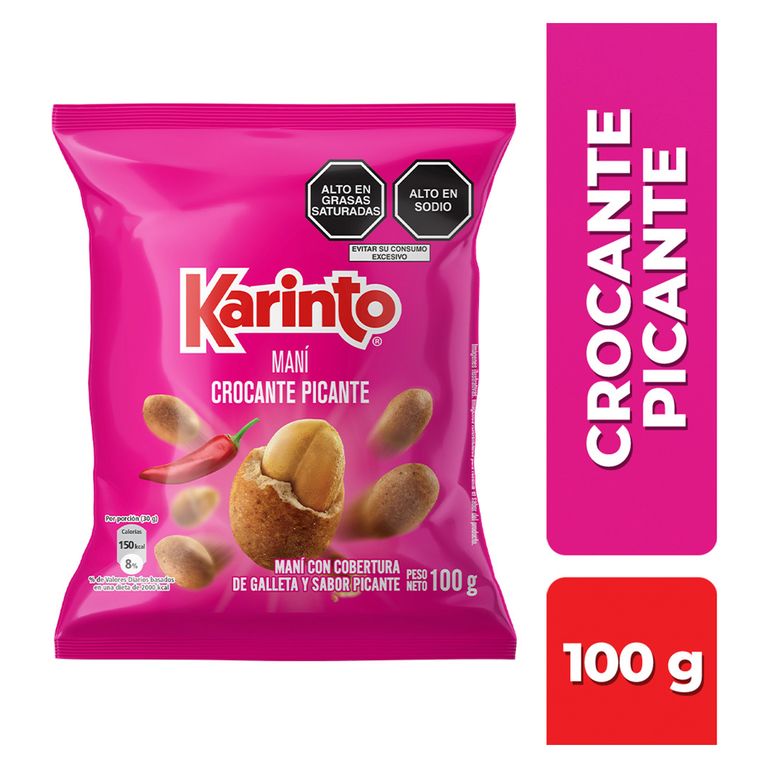 Maní Karinto Crocante Picante Bolsa 100 g