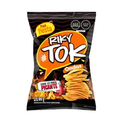 TIYAPUY - Papas Onduladas Picantes RikyTok 180 g