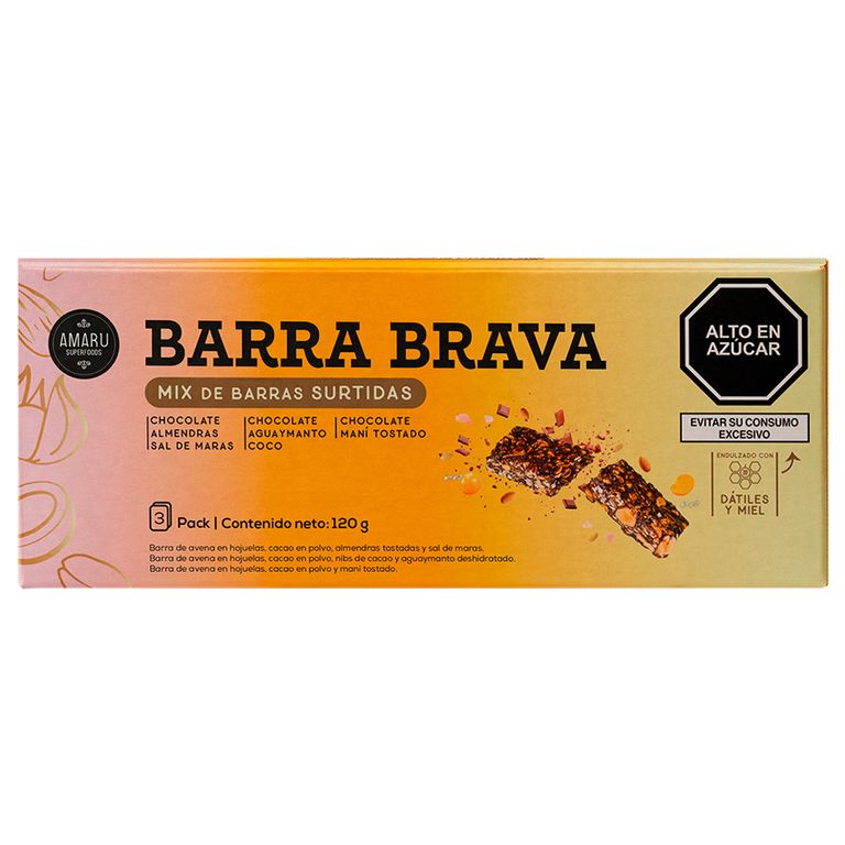 Pack Barras Energéticas Amaru Superfoods Caja 3 Und