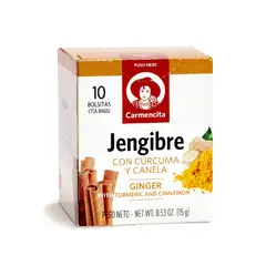CARMENCITA - Infusión De Jengibre, Cúrcuma Y Canela