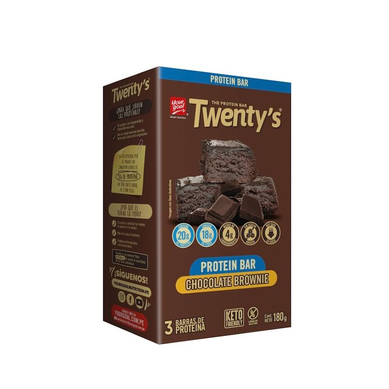 Brownie Twentys Chocolate Caja 3 Und