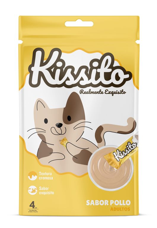 Alimento para Gatos Kissito Adultos Sabor Pollo Doypack 46 g