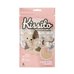 KISSITO - Snack para Gato Kissito Atún Salmón Empaque 4 Und