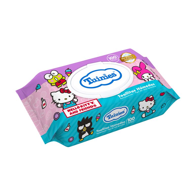 Toallitas Húmedas Tuinies Hello Kitty Empaque 100 Und
