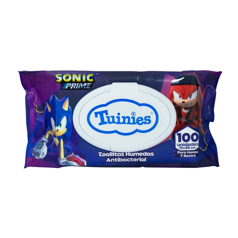 Toallitas Húmedas Tuinies Sonic Empaque 100 Und