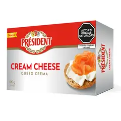 PRESIDENT - Queso Crema President  Empaque 190 g