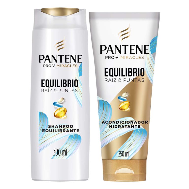 Pack Pantene Equilibrio Raíz Shampoo 300 mL + Acondicionador 250 mL