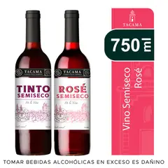 TACAMA - Pack Vino Rosé Semi Seco Botella 1.5 L