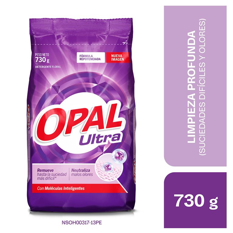 Detergente en Polvo Opal Ultra Bolsa 730 g